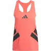 adidas Road To Records Débardeur Tank Top Femmes-Corail,Noir, Taille L