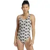 adidas Maillot de bain 1 pièce dos en V femme Logo Graphic blanc 40