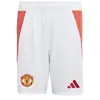 Adidas Short Domicile enfant Manchester United 2024/25 Blanc 13/14 ans IT1975