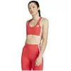adidas Women's Brassière Adizero Run Maintien Moyen, Semi Lucid Red, XS A-B