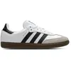 Chaussures Adidas Samba Og J pour Enfant Blanc - Lacets - Synthétique