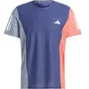 adidas T-shirt Own The Run Colorblock bleu S