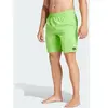 adidas Homme Solid CLX Classic-Length Swim Shorts, Lucid Lime/White, XS