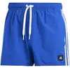 adidas Homme 3-Stripes CLX Very-Short-Length Swim Shorts, Royal Blue/White, XXL