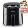 GOURMETmaxx Friteuse à air chaud 4,5L | Airfryer avec 8 programmes, Cuisson pauvre en graisse, griller ou cuire au four sans huile | Avec écran LCD, fonction minuterie & stay-on | 1400W [Noir]