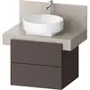 Duravit Balcoon, Sous-lavabo En Console, Suspendu, Ardoise Brun