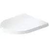 Siège de WC Balcoon Duravit, en forme de D, amovible, sans