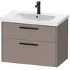 Duravit D-Code Meuble sous-vasque, 2 tiroirs, DC46720BD430000,