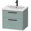 Duravit D-Code Meuble sous-vasque, 2 tiroirs, DC46710BDHG0000,