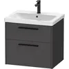 Duravit D-Code Meuble sous-vasque, 2 tiroirs, DC46710BD490000,
