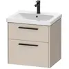 Duravit D-Code Meuble sous-vasque, 2 tiroirs, DC46700BD910000,