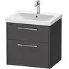 Duravit D-Code Meuble sous-vasque, 2 tiroirs, DC4670010490000,