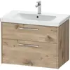 Duravit D-Code Meuble sous-vasque, 2 tiroirs, DC4672010550000,