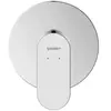 DURAVIT Façade robinet encastré 2 sorties Wave sans inverseur chromé brillant