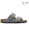 BIRKENSTOCK Pantoletten ARIZONA BIG BUCKLE gris clair | 36