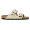 Sandales BIRKENSTOCK  Arizona Synthetic Leo Narrow - Eggshell