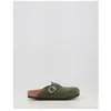 Sandales en cuir suédé tressé Birkenstock Boston Vert 37 Étroit 103059...
