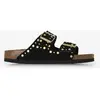 Sandales Birkenstock Arizona Rivet étroites noir pur femme - 40