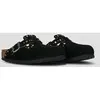 Sabots Birkenstock Boston Rivet Suede étroit noir femme - 41
