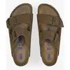 Sandales BIRKENSTOCK  Arizona SF Suede Leather Narrow - Dark Tea Tonal