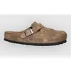 Sandales en cuir suédé Birkenstock Boston Marron 44 1030814