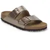 Birkenstock Arizona - Sandalo Con DOPPIA Fascia E Chiusura Con FIBBIE 36/Graceful-Taupe-N