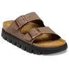 Birkenstock - Arizona Chunky BFBC - Sandales femme Mocca - 39 - Étroit