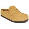 Sabots cuir Birkenstock Naples Wrapped Suede Marron 39 1033144