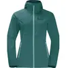 Jack Wolfskin Go Hike Softshell W Veste, pétrole, XS Femme