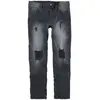 Jean  de Collection Spéciale EMP - Collection Spéciale EMP X Urban Classics - Jean unisexe usé - W30L32 à W34L32 - pour Femme - noir W34L32