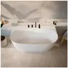 rivea Maila Baignoire semi-îlot L : 158 l : 86 H : 58 cm, BR0617WM,