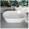 evineo ineo3 Baignoire îlot  avec trop-plein à fente, L : 175 l : 80 H : 60 cm, BE4087WH,