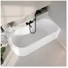 evineo ineo3 Baignoire d’angle avec trop-plein à fente, L : 170 l : 75 H : 60 cm, angle droit de la pièce, BE4083WH,