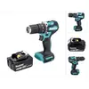 Dhp 487 T1 Perceuse-visseuse à percussion sans fil 18 v 40 Nm Brushless + 1x Batterie 5,0 Ah - sans chargeur - Makita