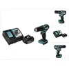 Dhp 483 RT1 Perceuse-visseuse à percussion sans fil 18 v 40 Nm Brushless + 1x Batterie 5,0 Ah + Chargeur - Makita
