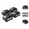 Makita Set de batteries: 4x BL4040 Batteries 4,0 Ah 40V max. - XGT Li-Ion - Classe de protection IP64 - avec Indicateur LED (4x 191B26-6)