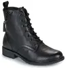 Bottines femme Tamaris en cuir à lacets zippé Noir 36 1-25273-45 001
