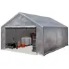 INTENT24 TOOLPORT Tente de Stockage 3x6 m Hangar de Stockage Abri Tente de Garage Bâche PE 350 N étanche à l'eau en Gris