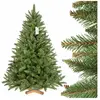 FAIRYTREES Sapin de Noël Artificiel, Épicéa Naturel, Tronc Vert, Socle...