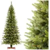 FairyTrees Sapin de Noël Artificiel 220cm NORDMANN SLIM | Arbre de Noë...