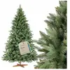 FAIRYTREES Sapin de Noël artificiel, Nordmann Premium 180 cm, Éléments naturels moulés par injection, Fabriqué en UE