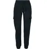 Urban Classics Tb3626-ladies High Waist Cargo Jogging Pants Pantalon, Noir, XL Femmes