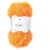 Laine Rico Creative Bubble - RICO DESIGN - 50 g - Blanc - Abricot fluo