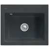 Évier en céramique 1 cuve à encastrer Villeroy & Boch Subway noir mat