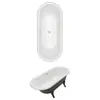 Villeroy & Boch Hommage Baignoire en îlot, ovale, UBQ180HOM7WR7V-01,