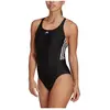 adidas - Women's 3-Stripes Mid Swimsuit - Maillot de bain taille 44, noir