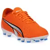 PUMA Play AG Chaussures Football (FG), Ultra Orange White-Blue G, 34 EU