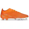 PUMA Homme Match AG Chaussures Football (FG), Ultra Orange White-Blue G, 42 EU