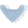 Lassig Lot De 2 Bavoirs Bandanas Bleu/blanc