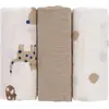 Lässig Lot de 3 langes Little Mateys bleu roi (60 x 60 cm)